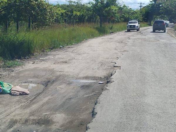 Conductores denuncian que la vía hacia Mateo está intransitable, con agujeros y desniveles que provocan daños y riesgo de accidentes.