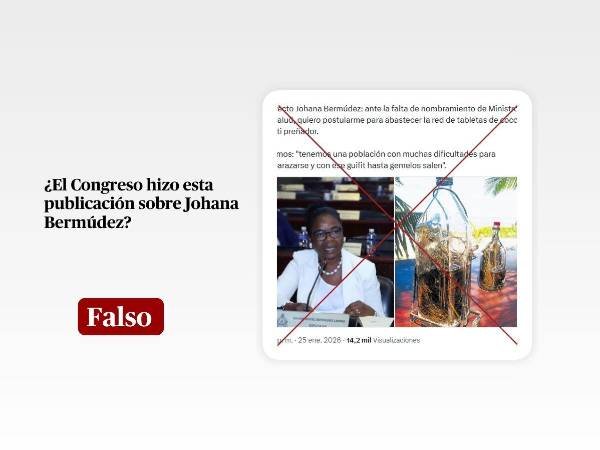 Captura de pantalla a una publicación en X hecha el 26 de enero de 2026, adaptada a esta cartela.