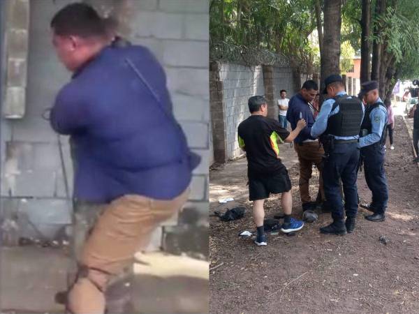 Un hombre fue capturado y amarrado por vecinos de la colonia Las Colinas, en Tegucigalpa, tras ser señalado como el autor de varios robos en la zona. La Policía Nacional llegó minutos después.