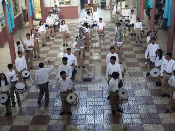 La banda semi-marcial del Instituto Abelardo Fortín se encuentra en la etapa final de ensayos previos a su participación en los desfiles patrios.