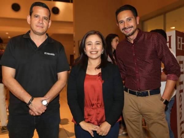 Eddy Montalván, Glenda Estrada y Christian Flores. Crédito: EL HERALDO/ Jimmy Argueta