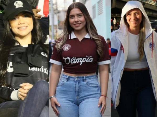 El Olimpia ya va ganando en las gradas con el gran número de bellas chicas que llegaron para el partido por la Copa de Campeones de la Concacaf ante el América de México