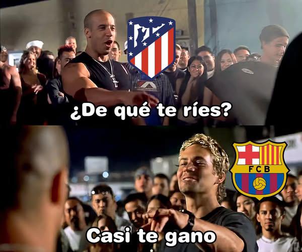 Atlético y Real Madrid se burlan: Los memes que dejó la eliminación de Barcelona en Copa del Rey