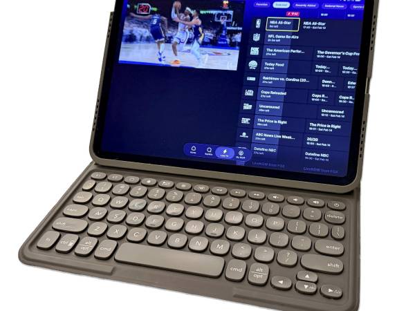 Tubi, shown here on an iPad, is one of the many advertising-supported streaming apps that bring free live television programs to mobile devices. (J.D. Biersdorfer/The New York Times)