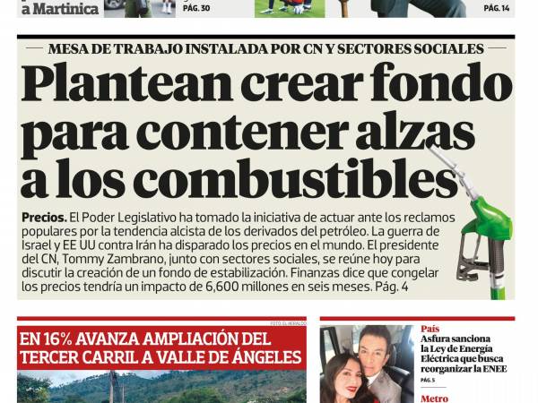 Plantean crear fondo para contener alzas a los combustibles