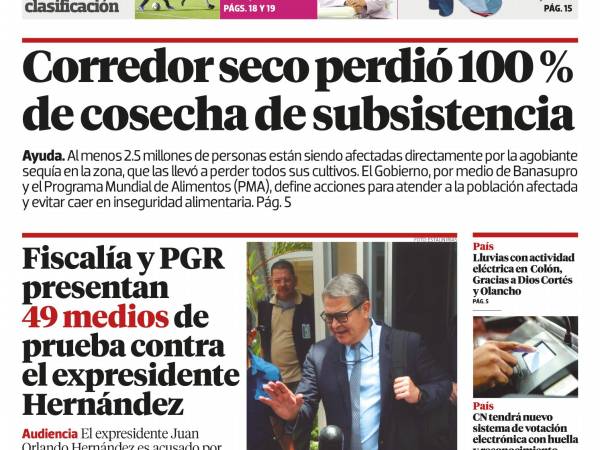Corredor seco perdió 100% de cosecha de subsistencia