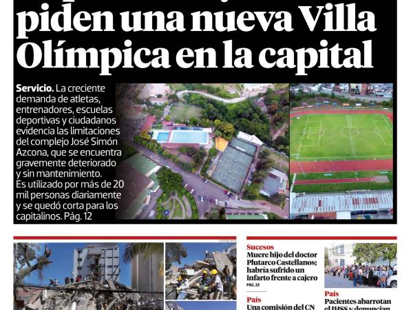Deportistas y atletas piden una nueva Villa Olímpica en la capital