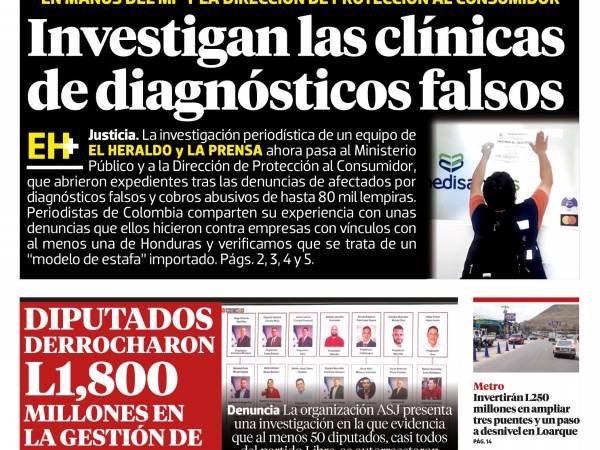 Investigan las clínicas de diagnósticos falsos