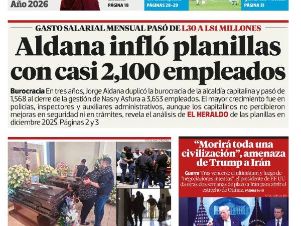 Aldana infló planillas con casi 2,100 empleados