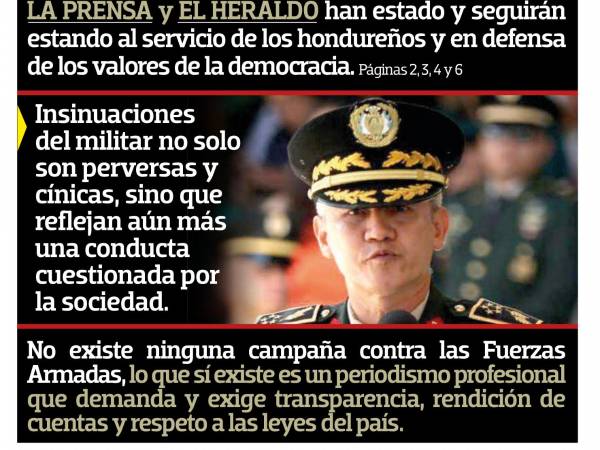 Roosevelt Hernández miente con cinismo