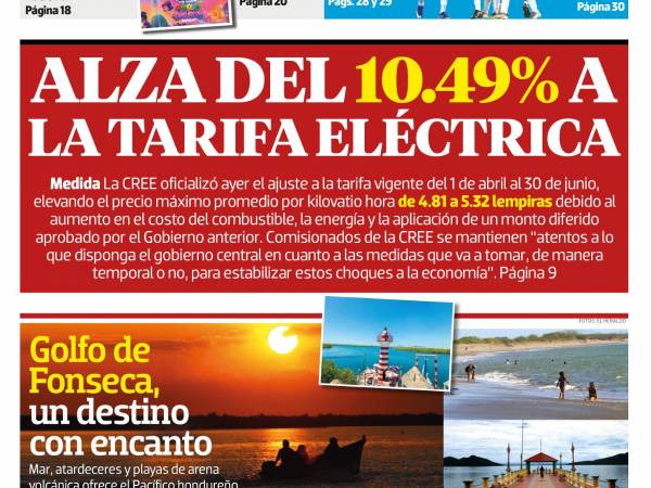 Alza del 10.49% a la tarifa eléctrica