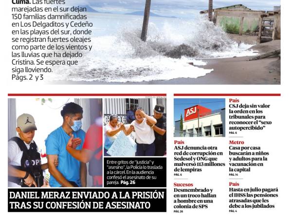 Las fuertes lluvias han dejado daños en el sur