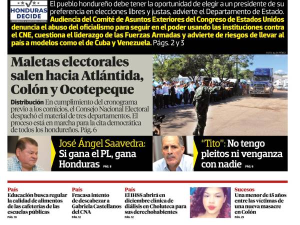 EE UU vigila que sean elecciones libres y justas