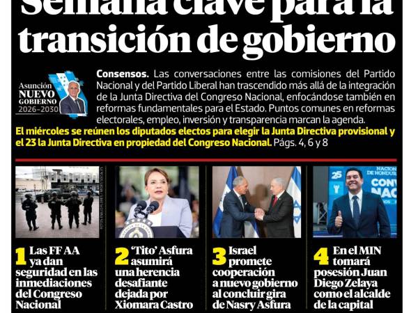 Semana clave para la transición de gobierno