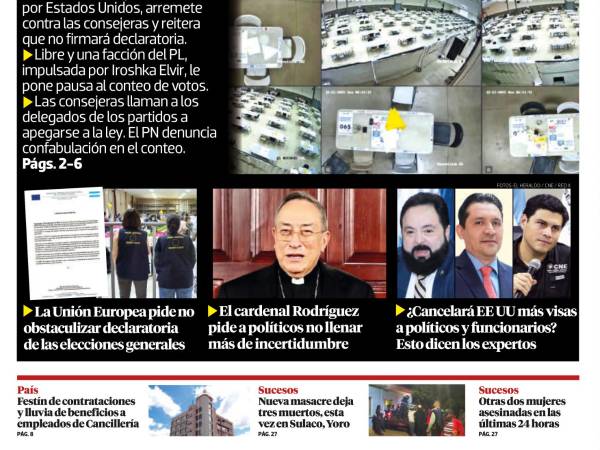 Facción del PL y Libre obstruyen celeridad del escrutinio de votos