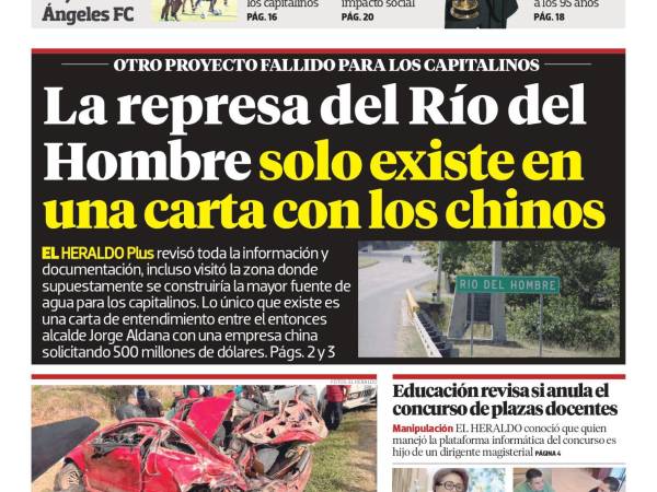 La represa del Río del Hombre solo existe en una carta con los chinos