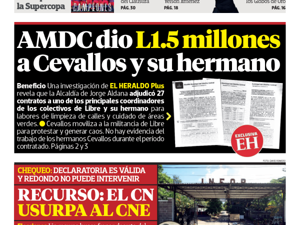 AMDC dio L 1.5 millones a Cevallos y su hermano