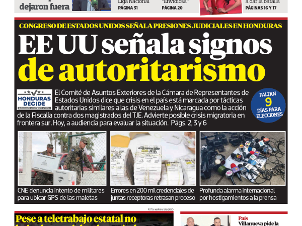 EE UU señala signos de autoritarismo