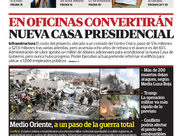 En oficinas convertirán nueva Casa Presidencial