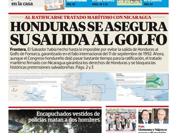 Honduras se asegura su salida al Golfo