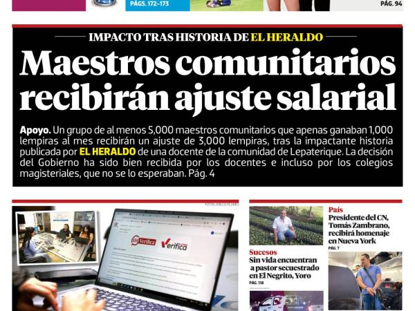 Maestros comunitarios recibirán ajuste salarial