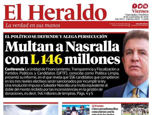 Multan a Nasralla con L146 millones