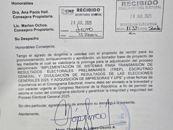 El CNE prevé solicitar al Congreso una ampliación del plazo para adjudicar el sistema TREP, ante el inminente vencimiento del cronograma electoral.