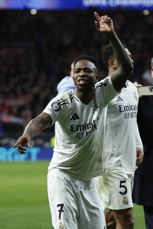Polémico penal anulado al Atlético, burla de Vinicius y caras tristes en triunfo del Real Madrid