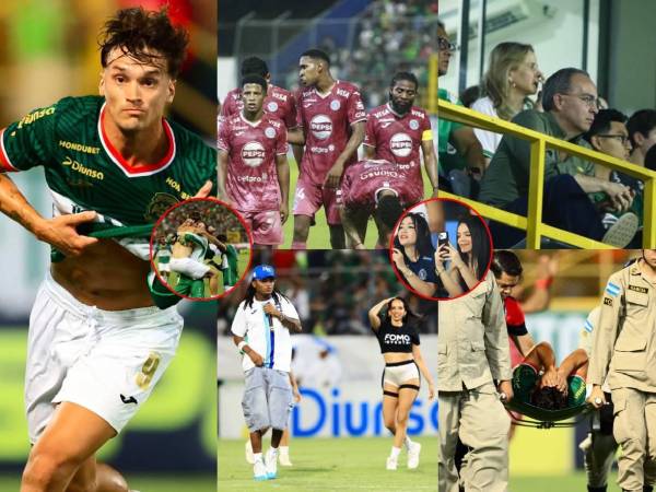 Marathón y Motagua regalaron un partidazo en la final de ida de Liga Nacional. Las mejores postales que dejó el juego.