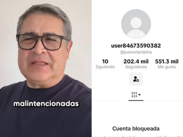 TikTok eliminó las dos cuentas del expresidente hondureño Juan Orlando Hernández y este se quejó en redes sociales. ¿Por qué se eliminaron las cuentas y qué pasó? Así reaccionó el exmandatario quien salió de la cárcel en Estados Unidos luego que Donald Trump lo indultara.