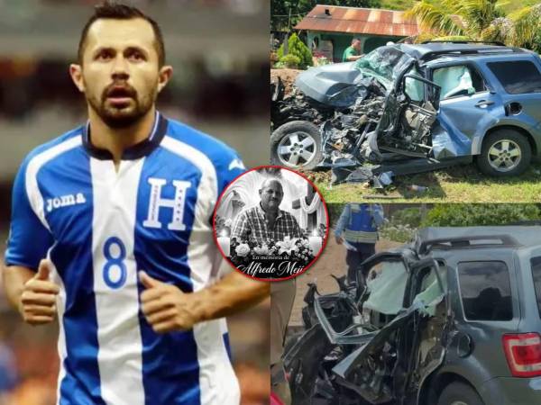 El fútbol hondureño está de luto. Impactantes imágenes de la escena donde perdió la vida el padre del exjugador Alfredo Mejía.