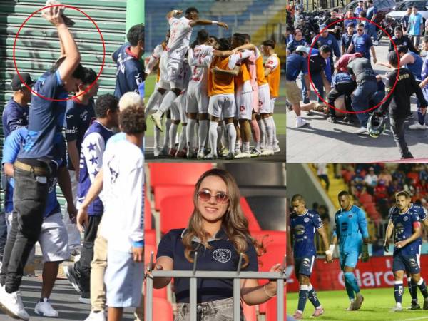 Olimpia venció 1-0 a Motagua en una nueva edición del clásico nacional marcado por la violencia entre aficionados. Las postales que dejó el partido.