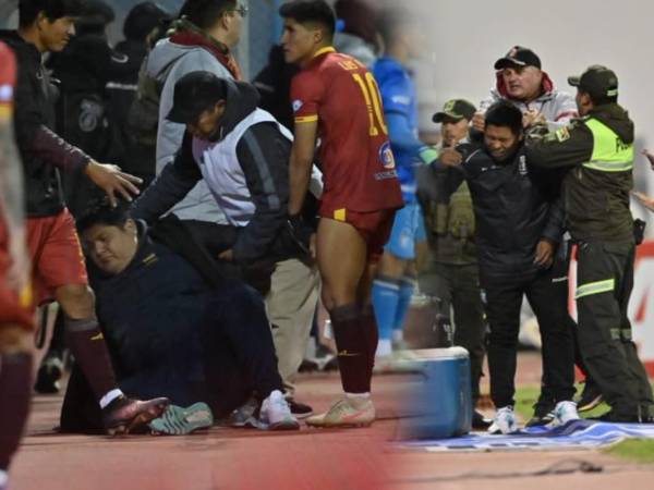 El partido de la primera división de Bolivia no terminó como se esperaba, todo se salió de control al final del mismo y muchos jugadores expulsados