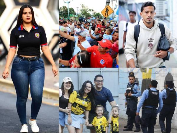 Real España y Olimpia se enfrentan este domingo en San Pedro Sula. Te mostramos el ambientazo que se vive previo al arranque del juego.