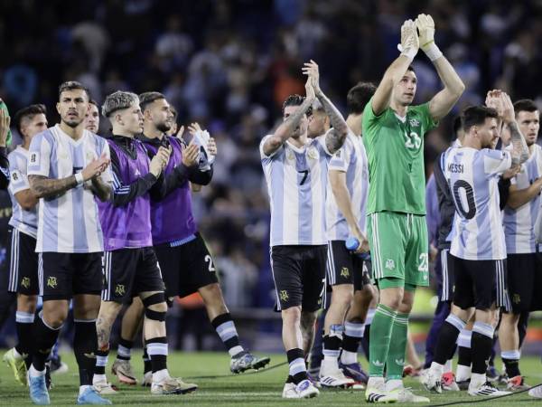 Argentina lidera la tabla de clasificación en Sudamérica.