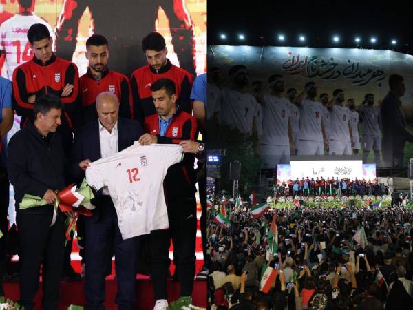Con el respaldo de toda su afición, la selección de Irán se despidió de su país antes de iniciar su viaje a la Copa del Mundo.