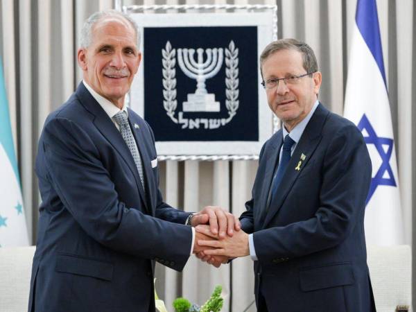 Nasry Asfura abordó diversos temas con el presidente de Israel, Isaac Herzog.