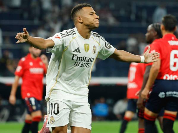 Kylian Mbappé anotó el primer gol de la temporada con el Real Madrid en LaLiga.