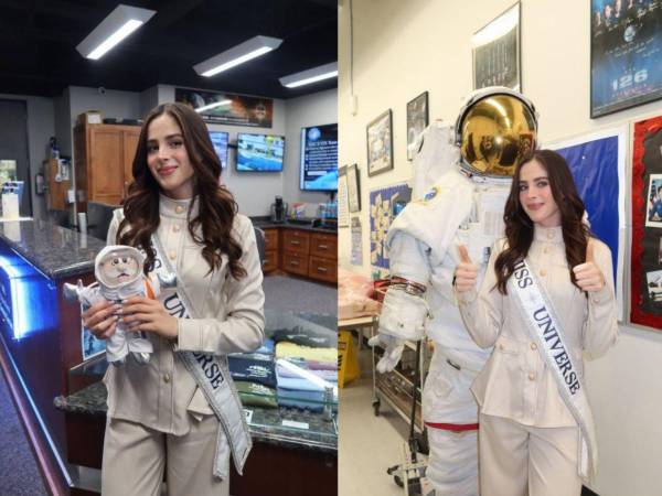 La Miss Universo Fátima Bosch, de 26 años, compartió en su cuenta de la red social Instagram algunos momentos de su visita a la NASA.