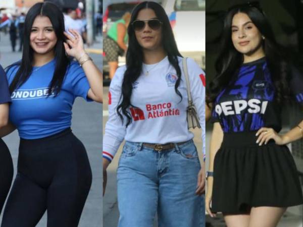 El estadio Nacional José de la Paz Herrera estuvo lleno de muchas chicas lindas en la final de la Supercopa de Honduras entre el Olimpia y Motagua