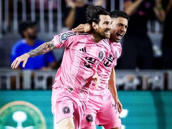 Así celebró Messi el gol de la clasificación.