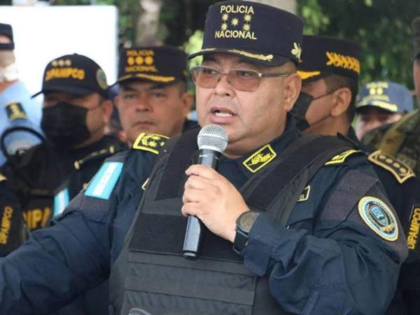 El director de la Policía Nacional de Honduras, general Juan Manuel Aguilar Godoy.