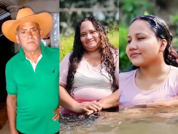 Foto en vida de Mario Macedo, su hermana Carmen Lobo y su sobrina Yaritza Suárez.