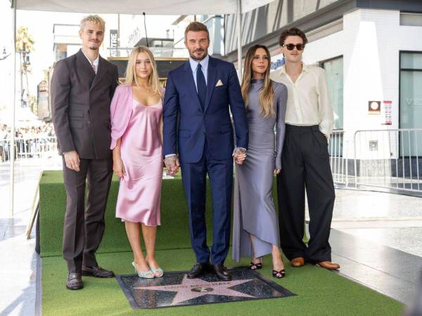 Brooklyn fue el gran ausente en la revelación de la estrella de David Beckham en el Paseo de la Fama de Hollywood.