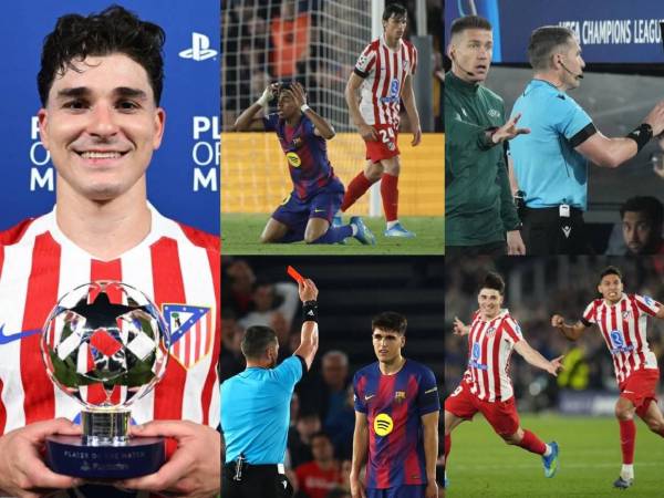 Barcelona cayó ante Atlético de Madrid en el juego de ida de los cuartos de final Champions League. Las mejores postales del partido.