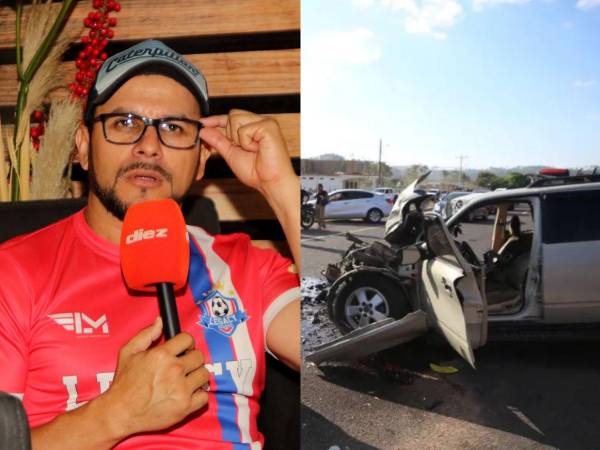 Rubéen Matamoros y su familia fueron víctimas de un aparatoso accidente hace dos años.