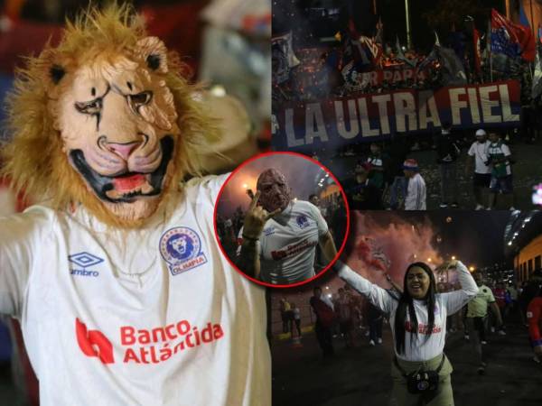 La Ultra Fiel se toma las calles de Tegucigalpa para apoyar a su amado Olimpia. Así fue su tradicional caminata.