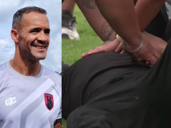 Fueron momentos de tensión, especialmente porque el técnico había perdido el conocimiento de manera repentina y todos esperaban conocer cómo evolucionaba.