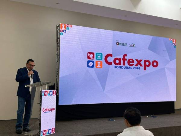 En el lanzamiento de la segunda edición de Cafexpo participaron autoridades del Ihcafé, productores y demás integrantes de la cadena de comercialización del aromático catracho.