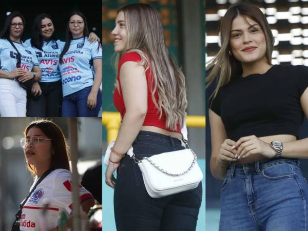 Olimpia y Génesis PN se enfrentan este viernes en el estadio Francisco Morazán de San Pedro Sula. Te mostramos la belleza femenina que engalanó la previa del partido.